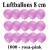 Luftballons Mini 8 cm, 1000 Stück, Wasserbomben, Rosa