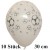 Luftballons Fußball weiß, 10 Stück
