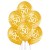  Luftballons, Goldene Hochzeit, 50 Jahre, Latex 30 cm Ø, 50 Stück / Gold