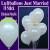 Luftballons Hochzeit, Latex, 10 Stück, Just Married, Elfenbein-Metallic
