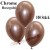 Chrome Luftballons Rosegold, Latex 28-30 cm Ø, 100 Stück