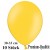 Luftballons, Latex 30cm Ø, 10 Stück / Gelb