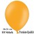 Luftballons, Latex 30cm Ø, 10 Stück / Mandarin-Orange