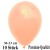 Luftballons, Latex 30cm Ø, 10 Stück / Pfirsich