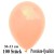 Luftballons, Latex 30cm Ø, 100 Stück / Pfirsich