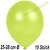 Luftballons Latex 25-28 cm Ø,  Metallic Apfelgrün, 10 Stück