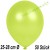 Luftballons Latex 25-28 cm Ø,  Metallic Apfelgrün, 50 Stück