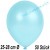 Luftballons Latex 25-28 cm Ø,  Metallic Hellblau, 50 Stück