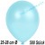 Luftballons Latex 25-28 cm Ø,  Metallic Hellblau, 500 Stück