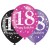Luftballons, Latexballons Pink Celebration 18 zum 18. Geburtstag, 6 Stück