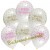 Luftballons, Latexballons Pink Chic Happy Birthday zum Geburtstag, 6 Stück