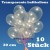 Luftballons Latex 30cm Ø Transparent 10 Stück