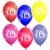 Luftballons Zahl 10, 5 Stück