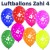 Luftballons mit der Zahl 4  zum 4. Geburtstag, bunt gemischt, 30cm, 5 Stück