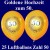 Luftballons zur Goldenen Hochzeit, 50 Jahre, 25 Stück