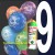 1 Liter Helium-Einwegflasche und 10 Luftballons mit der Zahl 9 zum 9. Geburtstag