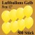 Luftballons zu Karneval und Fasching, 30 cm Ø, 500 Stück, Gelb