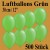 Luftballons zu Karneval und Fasching, 30 cm Ø, 500 Stück, Grün