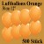 Luftballons zu Karneval und Fasching, 30 cm Ø, 500 Stück, Orange