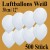 Luftballons zu Karneval und Fasching, 30 cm Ø, 500 Stück, Weiß