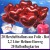 Luftballons zur Hochzeit steigen lassen, Helium- Einwegbehälter mit 20 Herzballons aus Folie in Rot und Ballonflugkarten