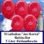 Midi-Set, Luftballons zur Hochzeit steigen lassen, 50 rubinrote Hochzeitsluftballons, Just Married, mit Helium