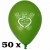 Luftballons, Latex, Petersilienhochzeit, 30 cm Ø, 50 Stück