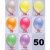 Luftballons Latex 25cm Ø Perlmutt 50 Stück