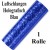 Luftschlangen Blau-Metallic, Holografisch, 1 Rolle