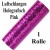 Luftschlangen Pink-Metallic, Holografisch, 1 Rolle