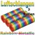 Luftschlangen Regenbogen, Metallic, 3 Rollen