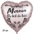 Mama du bist die Beste! Herzluftballon, 45 cm, in Satinsilber aus Folie ohne Helium