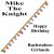Mike The Knight Geburtstagsgirlande Happy Birthday mit Geburtstagszahlen zum Kindergeburtstag
