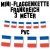 Mini-Flaggengirlande Frankreich, 3 Meter