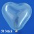 Herzluftballons, Mini, 8-12 cm, 50 Stück, Transparent