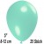 Luftballons Mini, Aquamarin, 25 Stück, 8-12 cm 