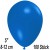 Luftballons Mini, Blau, 100 Stück, 8-12 cm 