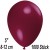 Luftballons Mini, Bordeaux, 1000 Stück, 8-12 cm 