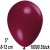 Luftballons Mini, Bordeaux, 10000 Stück, 8-12 cm 