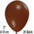 Luftballons Mini, Braun, 25 Stück, 8-12 cm 