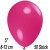 Luftballons Mini, Fuchsia, 50 Stück, 8-12 cm 