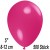 Luftballons Mini, Fuchsia, 500 Stück, 8-12 cm 