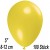 Luftballons Mini, Gelb, 100 Stück, 8-12 cm 