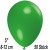 Luftballons Mini, Grün, 50 Stück, 8-12 cm 