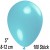 Luftballons Mini, Hellblau, 100 Stück, 8-12 cm 