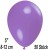 Luftballons Mini, Lavendel, 50 Stück, 8-12 cm 