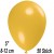Luftballons Mini, Maisgelb, 50 Stück, 8-12 cm 