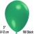 Luftballons Mini, Dunkelgrün, 100 Stück, 8-12 cm 