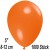 Luftballons Mini, Orange, 1000 Stück, 8-12 cm 