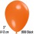 Luftballons Mini, Orange, 5000 Stück, 8-12 cm 